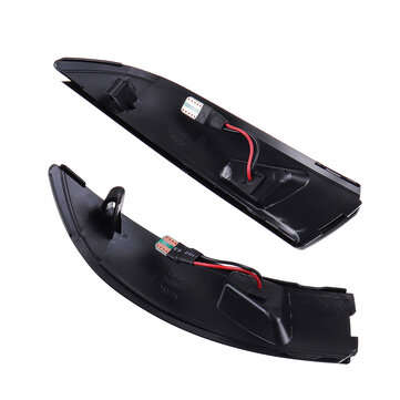 LED Dynamic Side Door Wing Mirror Indicator Lights Turn Lamps Smoked Black for Ford Fiesta B-Max 200