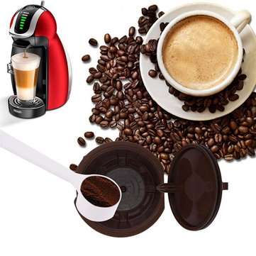 7Pcs/Set Colorful Refillable Coffee Capsule Cup Reusable Coffee Pods for Nescafe Dolce Gusto Brewer