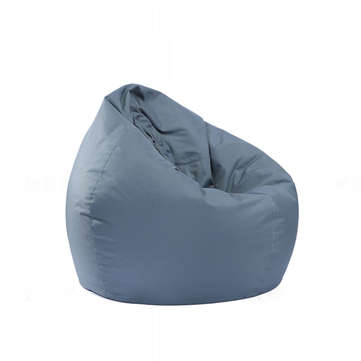 80x90cm Portable Lounge Bean Bag Cover 420D Oxford Waterproof Lazy Sofa Chair Dust... (COLOR1: GRAY)