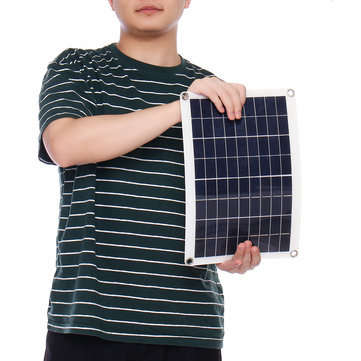 JH-10 12V/5V Monocrystalline Solar Panel Battery Charger with Single USB Interface