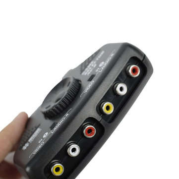 HUIYISHUN AV-2 Way Switch Selector for Audio Cable Video AV RCA Box Splitter XBox PS2