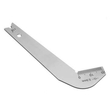 Stainless Steel Drill Bit Sharpening Angle Gauge 118 Degree Scale Gage Measuring Tool