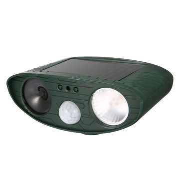 FOCUSPET Animal Repeller Ultrasonic Solar Powered Outdoor Mice PIR Motion Sensor