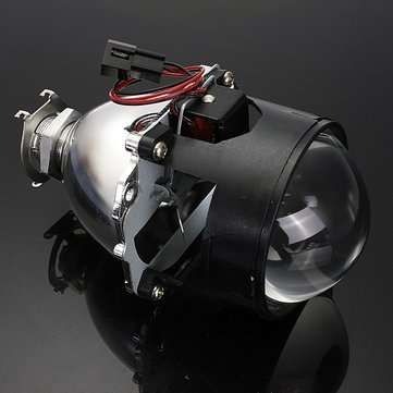 2.5 Inch Motor Bi-xenon HID Projector Angle Eye Halo Lens Headlight