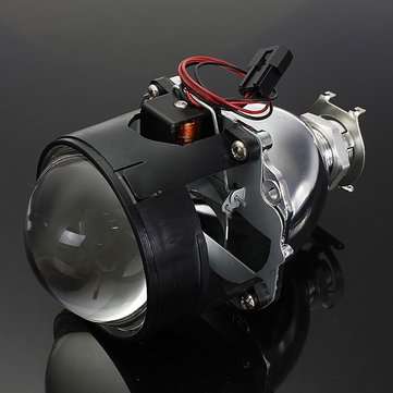 2.5 Inch Motor Bi-xenon HID Projector Angle Eye Halo Lens Headlight