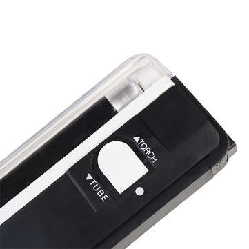 DANIU 2 in 1 UV Black Light Torch Portable Fake Money Cash Detector