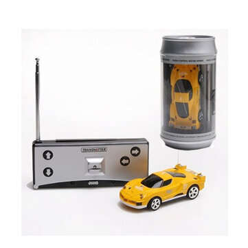 Coke Can Mini Radio Remote Control Micro Racing RC Car (COLOR.: YELLOW)
