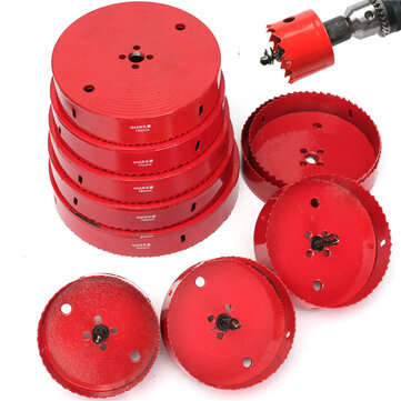 110-200mm M42 HSS Hole Saw Cutter Drill Bit Bi Metal Tip Drill For Aluminum Iron Wood (SIZE: 180MM)