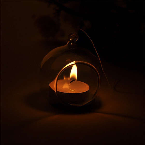 Hanging Glass Candle Holder