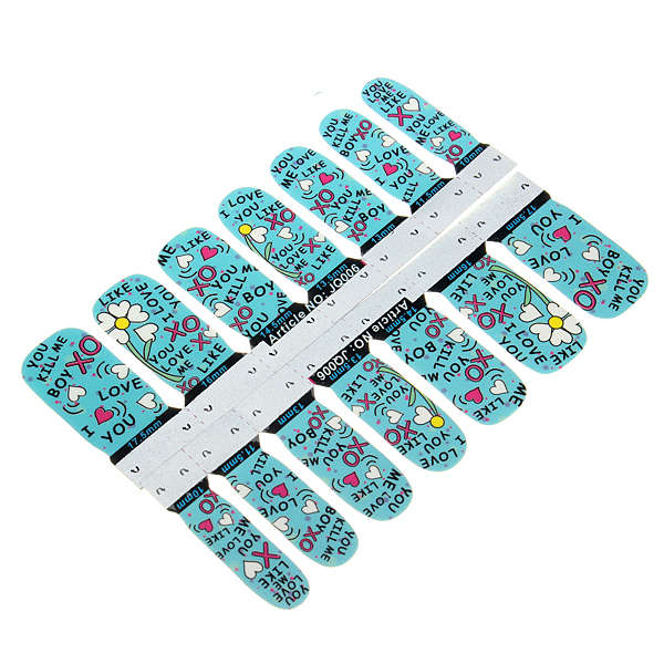 13 Styles Designs Star Flower Foils Nail Art Decal Sticker