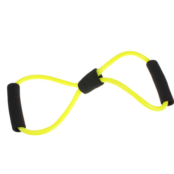 Yoga 8 Type Resistance Band Tube Body Building Fitness Exercise Tool