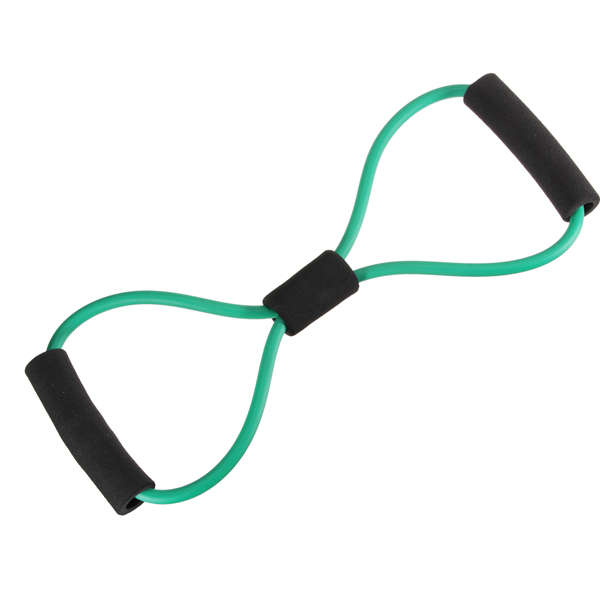 Yoga 8 Type Resistance Band Tube Body Building Fitness Exercise Tool