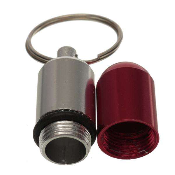 Waterproof Aluminum Pill Keychain