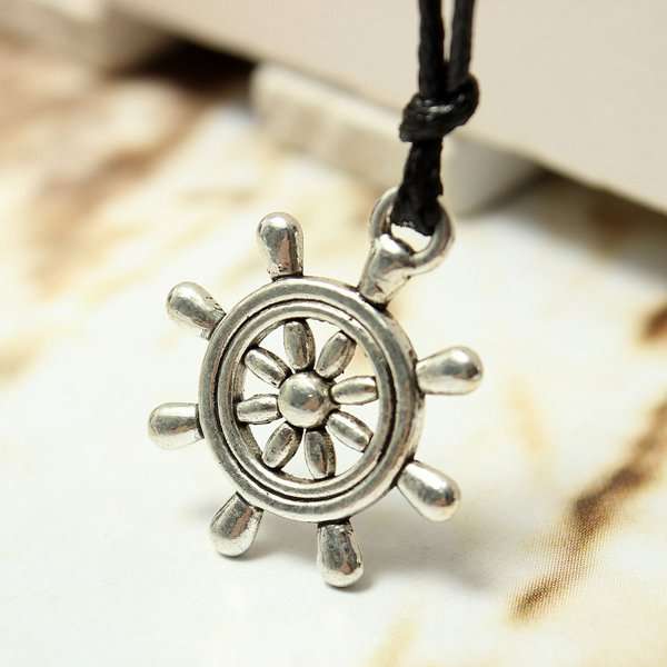 Charm Leather Cord Necklace