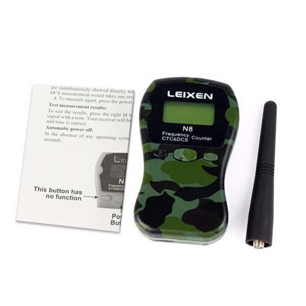 LEIXEN N8 LCD Display Portable 1MHz-1000MHz Frequency Counter CTCSS/DCS Frequency Counter for