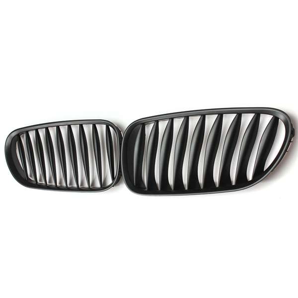 Kidney Sport Grille Grill Pair Left Right Matte Black for BMW Z4 2003-2008