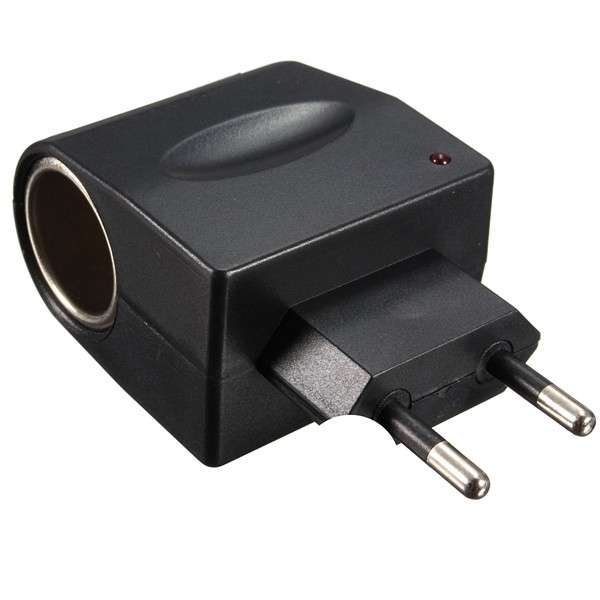 Universal 220V AC Wall Power to 12V DC Car Cigarette Lighter Adapter Converter EU Plug
