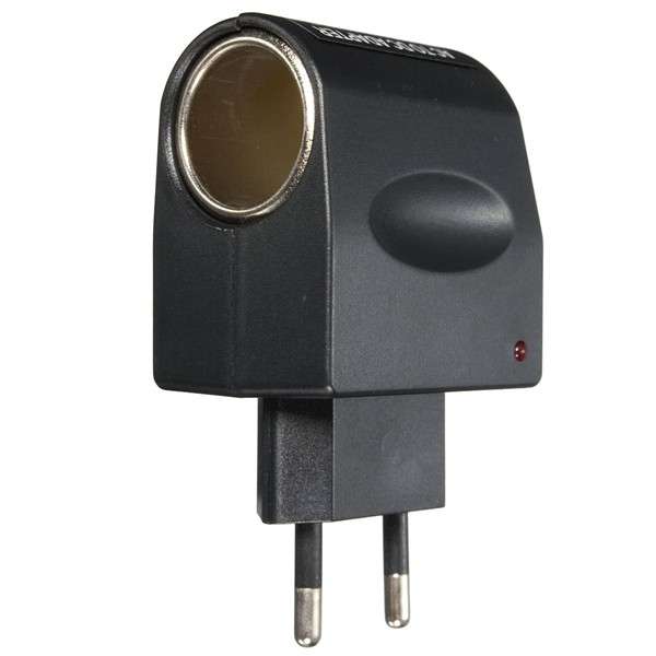 Universal 220V AC Wall Power to 12V DC Car Cigarette Lighter Adapter Converter EU Plug