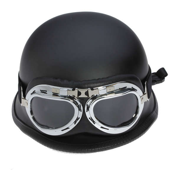 Motorcycle Half Helmet Chopper Cruiser Biker Matte