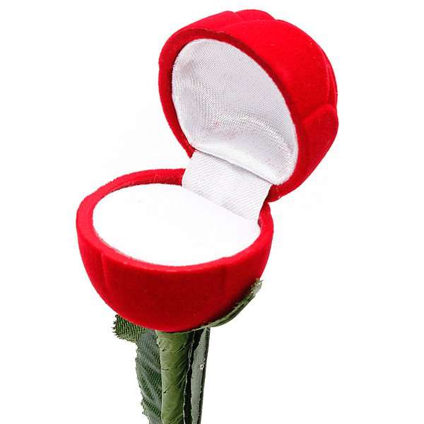 Red Rose Ring Box