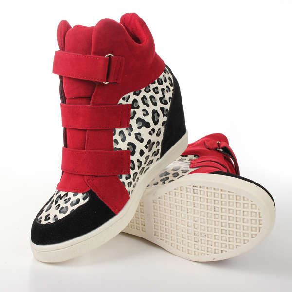Women Wedge Sneakers Height Increasing Shoes Platform Casual Boot