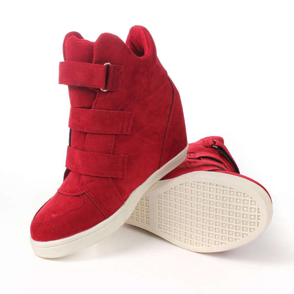 Women Wedge Sneakers Height Increasing Shoes Platform Casual Boot