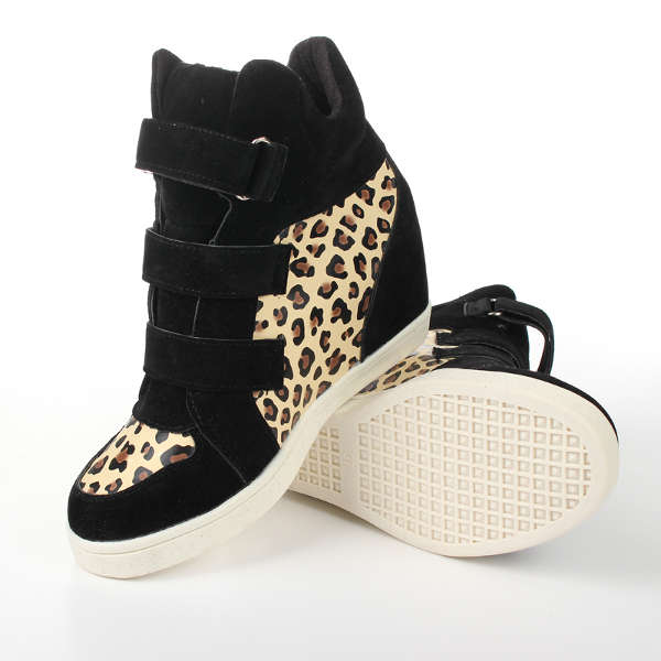 Women Wedge Sneakers Height Increasing Shoes Platform Casual Boot