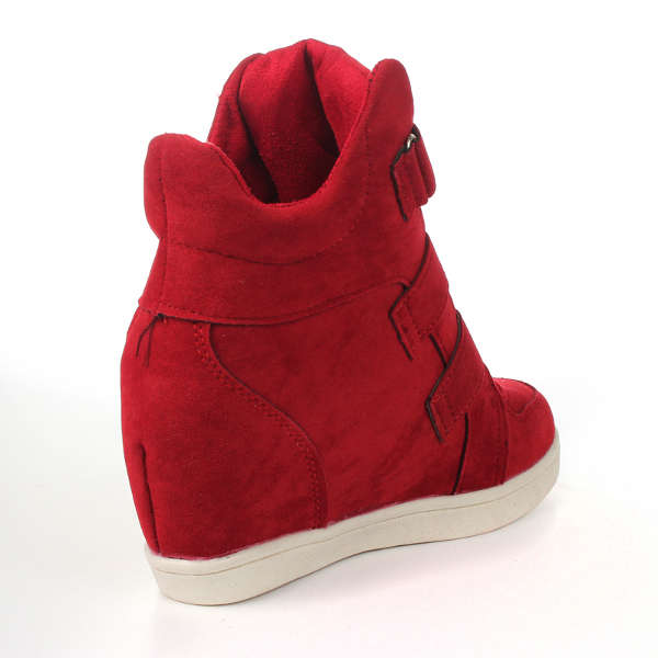 Women Wedge Sneakers Height Increasing Shoes Platform Casual Boot
