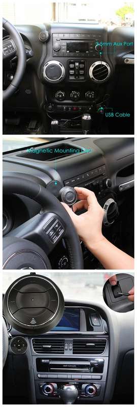 Car Bluetooth 4.0 NFC Car Adapter Kit Portable Receiver Handsfree for Xiaomi iPhone SmartPhone Wireless Talk