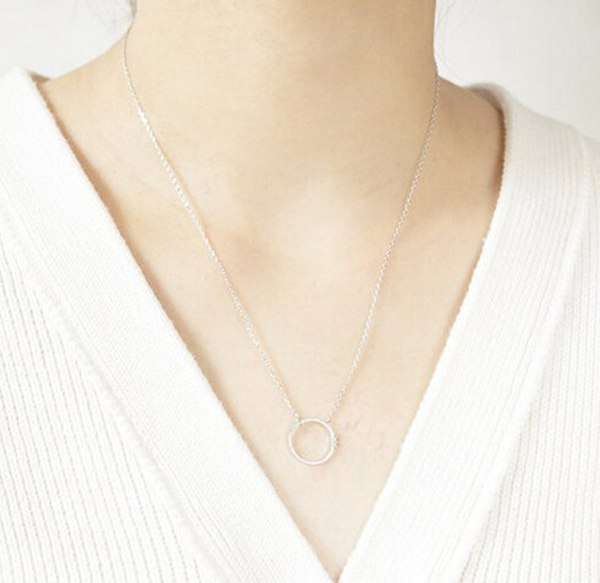 Circle Pendant Necklace
