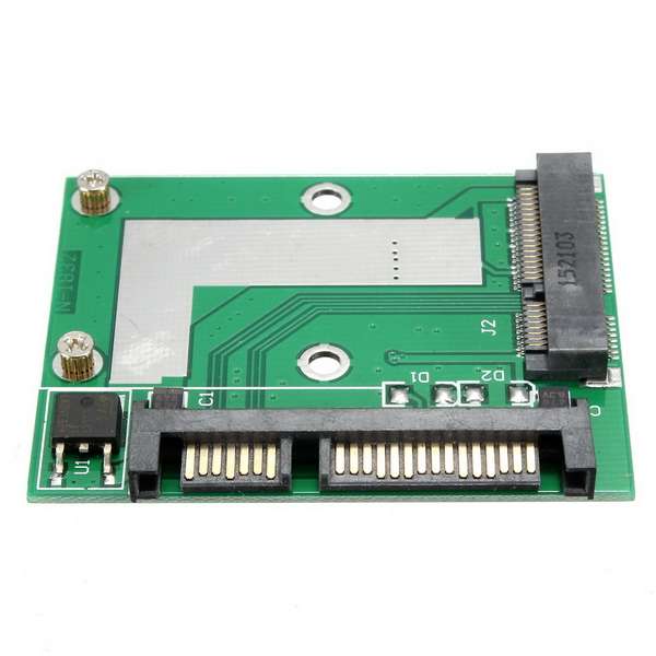 Mini PCI-E mSATA SSD TO 2.5 Inch SATA III 6Gbps Adapter Converter Card Module Board