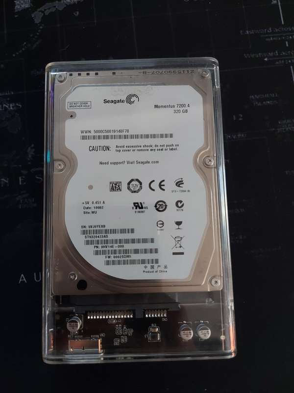 SEAGATE 320GB External Hard Drive 2.5 USB3