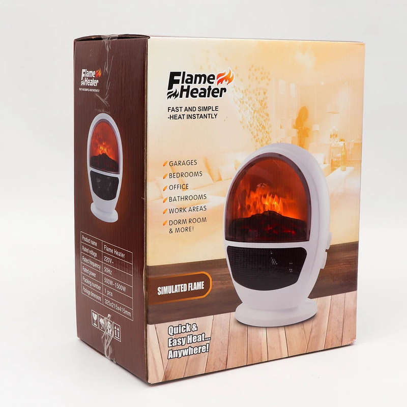 Electric Heater Floor Warm Heater 3D Flame Simulation for Winter Household Energy
