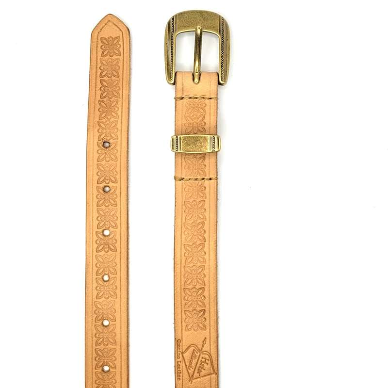 Ladies Belt - Full Grain Leather - Natural