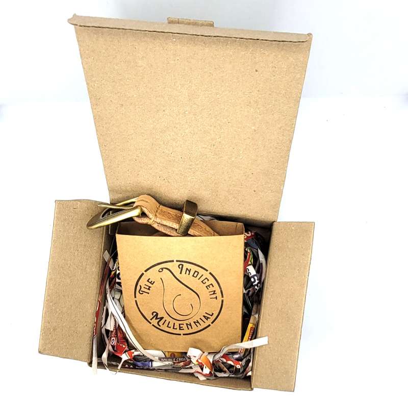 Ladies Belt - Full Grain Leather - Natural