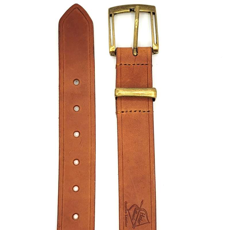 Mens Belt, Full Grain Leather - Brown
