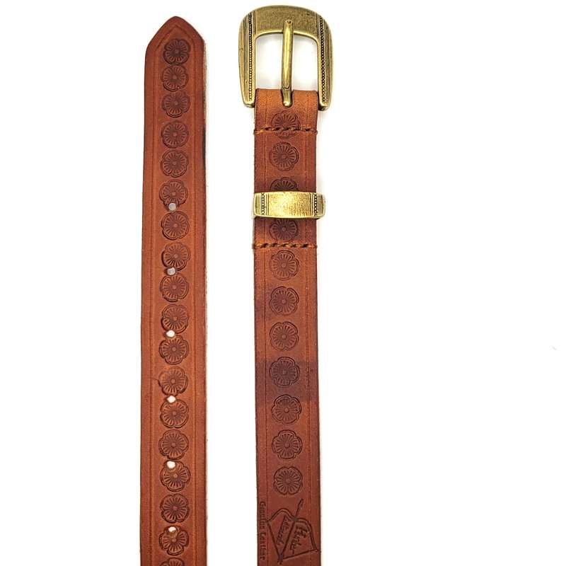 Ladies Belt, Full Grain Leather - Brown