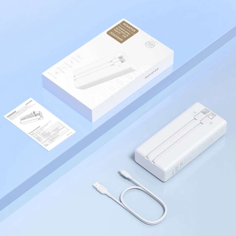 Romoss PRC20 20000mAh 22.5W Fast Charge Power Bank &#x2013; White