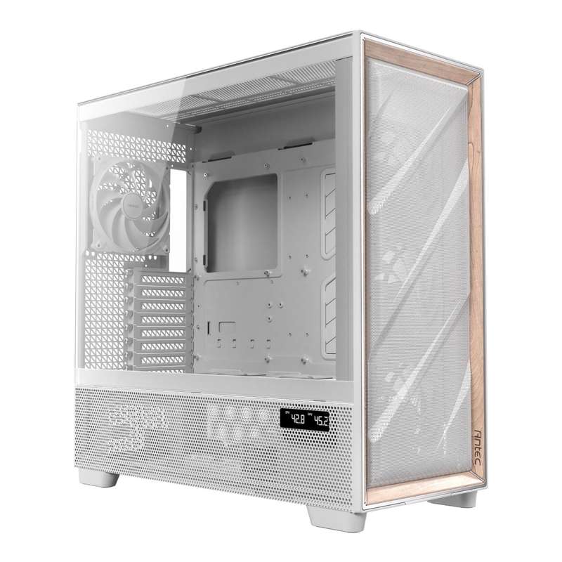 Antec FLUX PRO E-ATX Mid Tower Gaming Chassis &#x2013; White