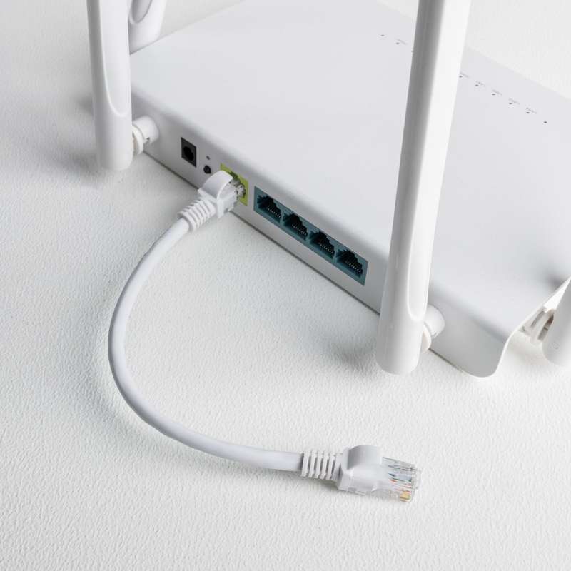 Gizzu Cat6 UTP Fly Lead Ethernet Network Cable 50cm &#x2013; White