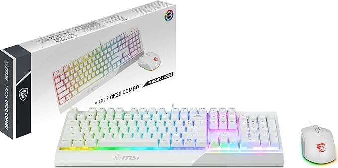 MSI VIGOR GK30 COMBO WHITE US, GK30 + GM11