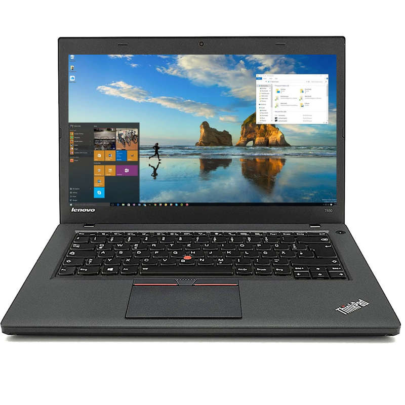 Lenovo ThinkPad T450 | Intel Core i5 4300U @ 1.90GHz | 8GB DDR3 Ram | 256GB SSD | 14 LCD Display | W