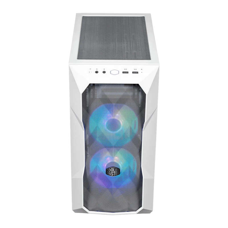 Cooler Master Masterbox TD300 White: Micro ATX; Mini ITX; Mesh Front Panel; Dual ARGB Fans; Tempe...