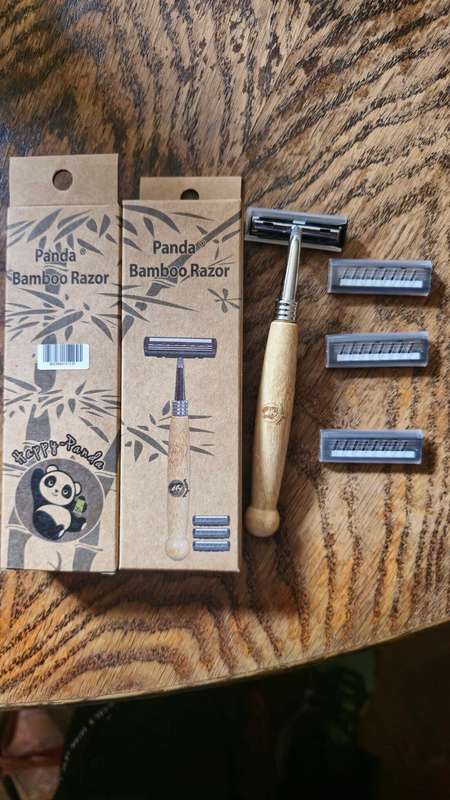 Three-Blade Bamboo Razor