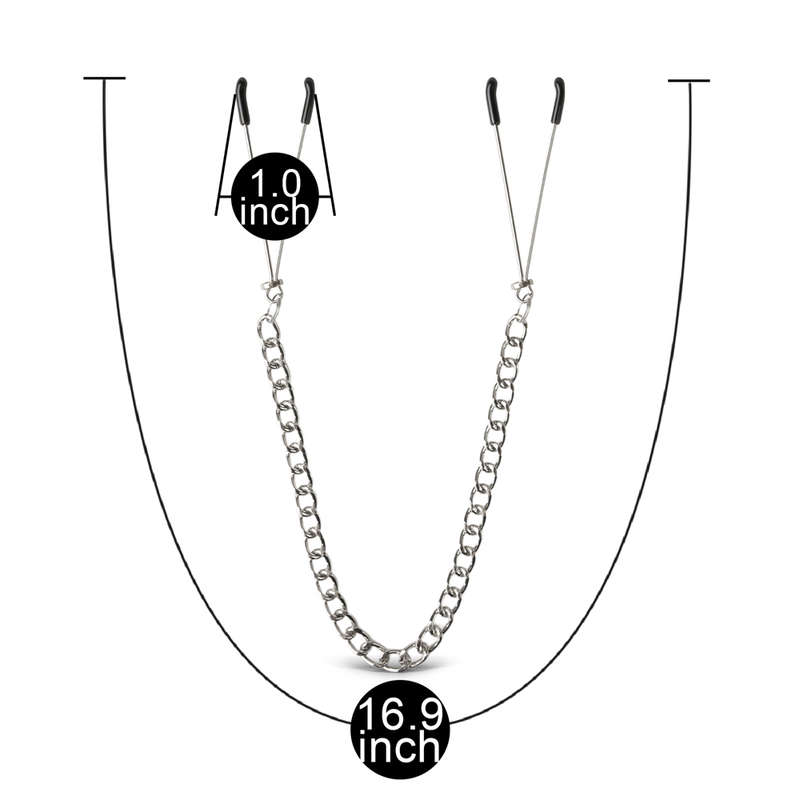 Stainless Steel Chain with Nipple Teasers