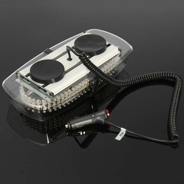 White Light Car Roof Top Emergency Warning Strobe Flash Light.