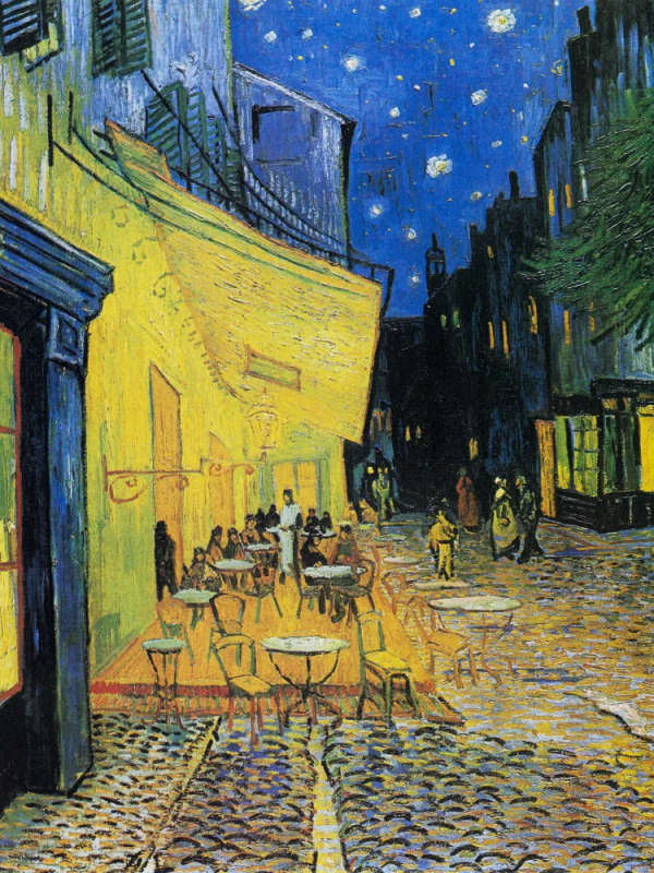 Caf Terrace At Night