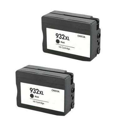 Compatible HP 932XL (CN053AE) Black Ink Cartridges x 2