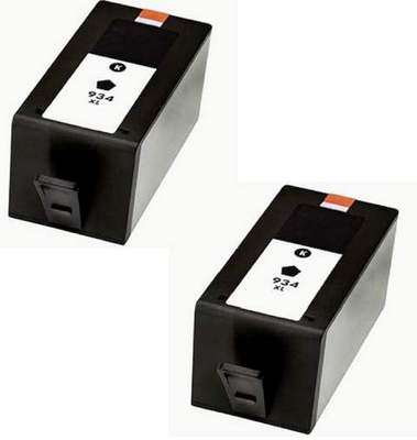 Compatible HP 934XL (C2P23AE) Black Ink Cartridges x 2
