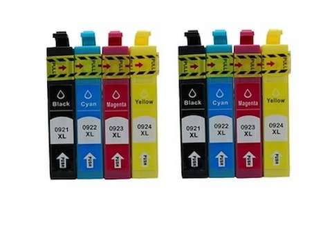 Compatible Epson T0921/T0922/T0923/T0924 Ink Cartridge Multipack x 2